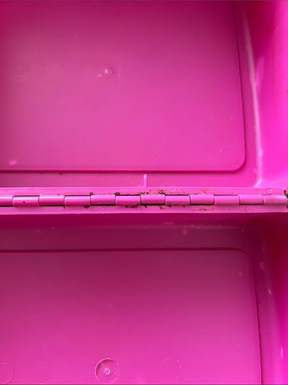 Vintage 80s 1988 Pink Plastic Hollywood Barbie Lunch Box NO THERMOS